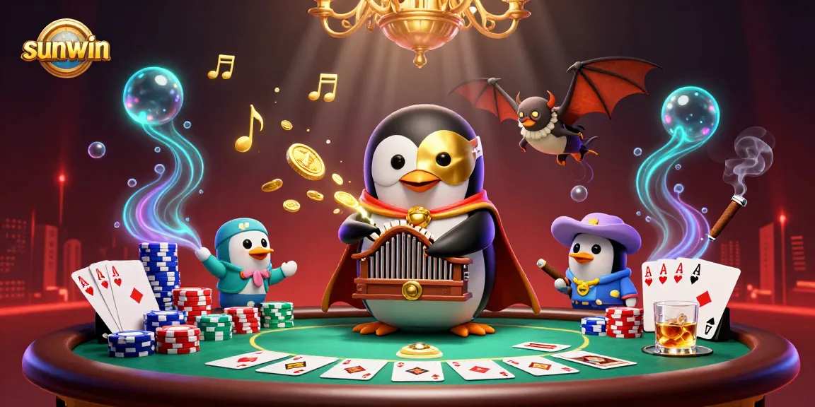 Experience thrilling gameplay at sunwin with a vibrant display of casino elements and characters in action.