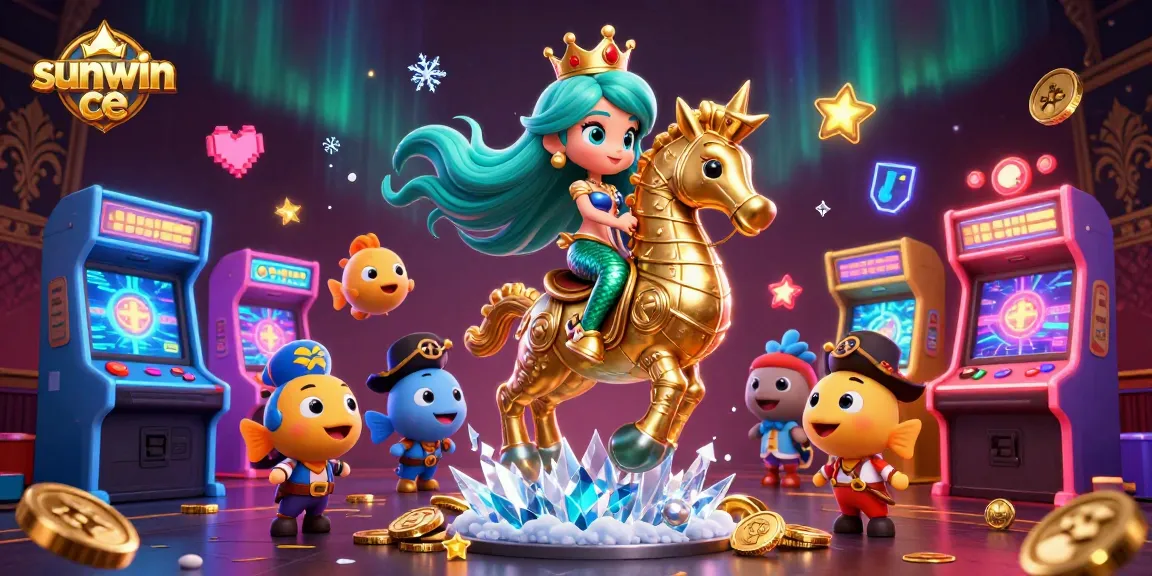 Engage with thrilling adventures in sunwin ce's vibrant casino realm, showcasing dynamic gaming elements and captivating characters.
