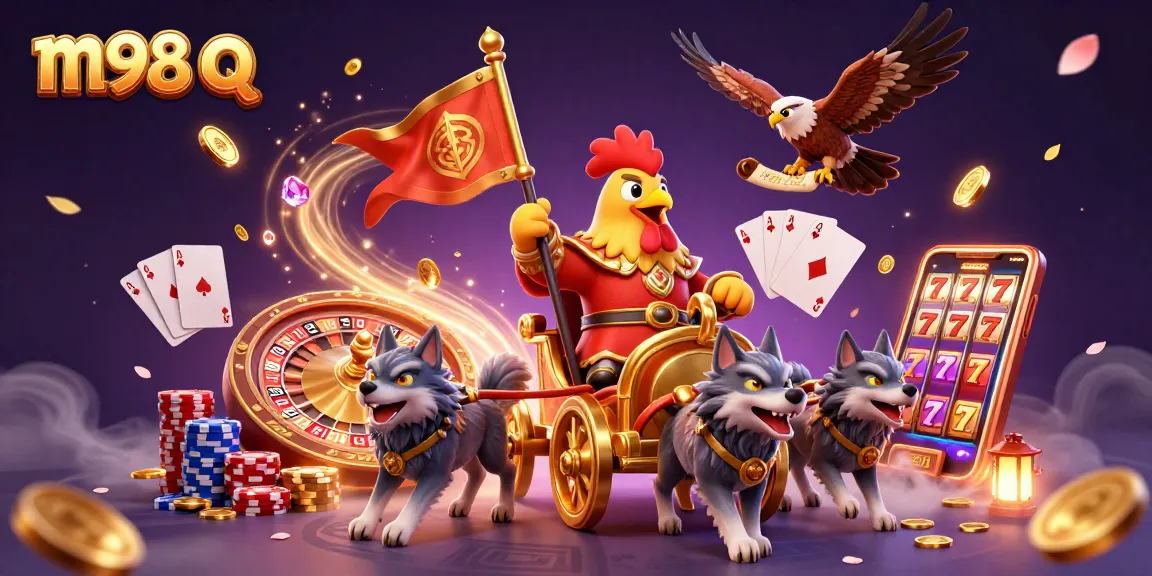 Experience thrilling gameplay with m98 q in a vibrant casino scene featuring dynamic elements and rich details.
